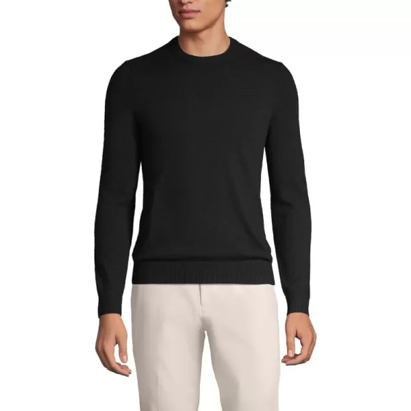 imageLands End Mens Fine Gauge Cashmere SweaterBlack