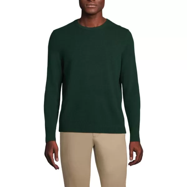 imageLands End Mens Fine Gauge Cashmere SweaterDark Pine Green