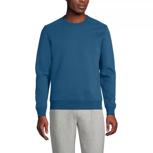 imageLands End Mens Serious Sweats French Terry Crewneck SweatshirtEvening Blue 23