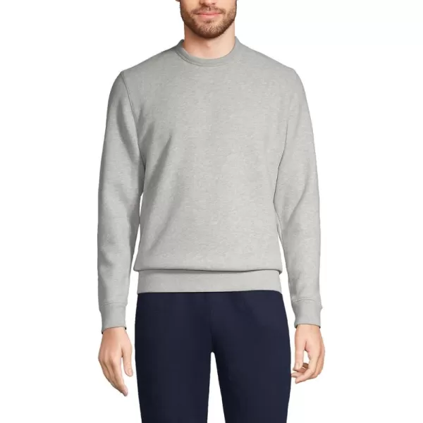 imageLands End Mens Serious Sweats French Terry Crewneck SweatshirtGray Heather 23