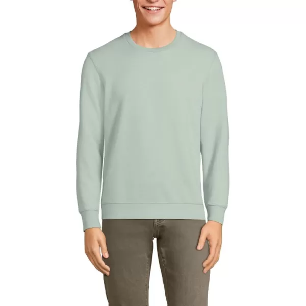 imageLands End Mens Serious Sweats French Terry Crewneck SweatshirtWashed Sage