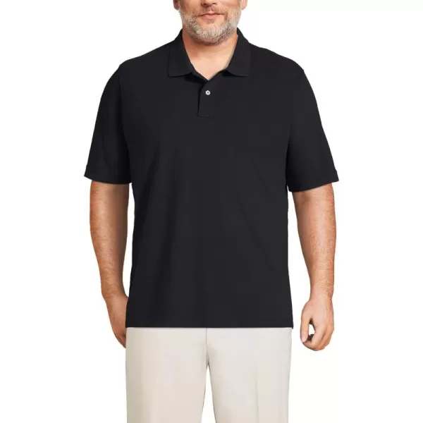 imageLands End Mens Short Sleeve ComfortFirst Mesh Polo ShirtBlack