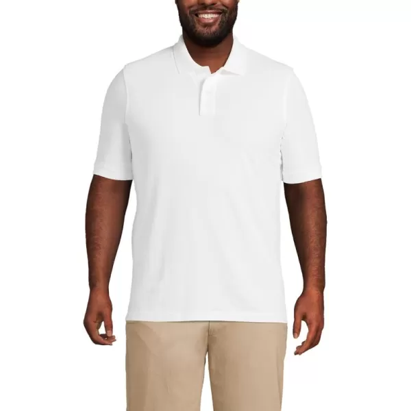 imageLands End Mens Short Sleeve ComfortFirst Mesh Polo ShirtWhite