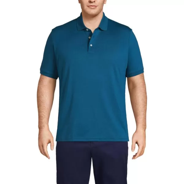 imageLands End School Uniform Mens Short Sleeve Supima Cotton Polo ShirtBaltic Teal