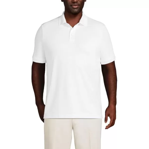 imageLands End School Uniform Mens Short Sleeve Supima Cotton Polo ShirtWhite