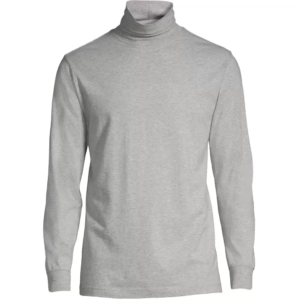 imageLands End Mens SuperT CottonBlend TurtleneckGray Heather