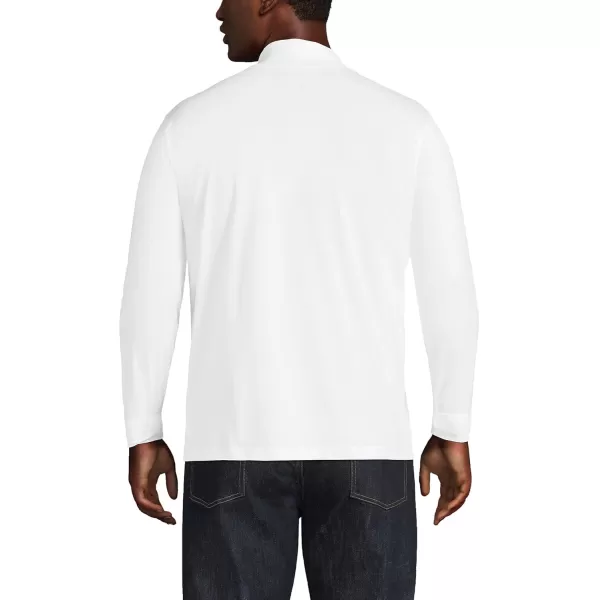 imageLands End Mens SuperT CottonBlend TurtleneckWhite