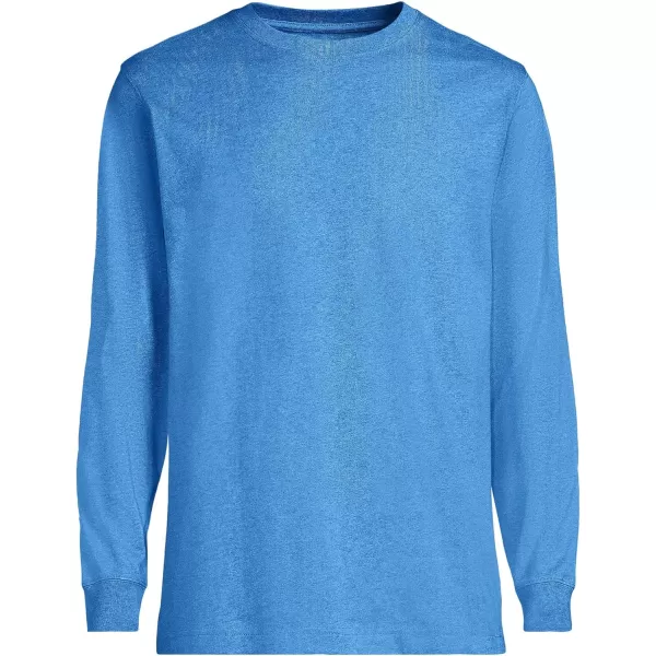 imageLands End Mens SuperT Long Sleeve TShirtBermuda Blue Heather