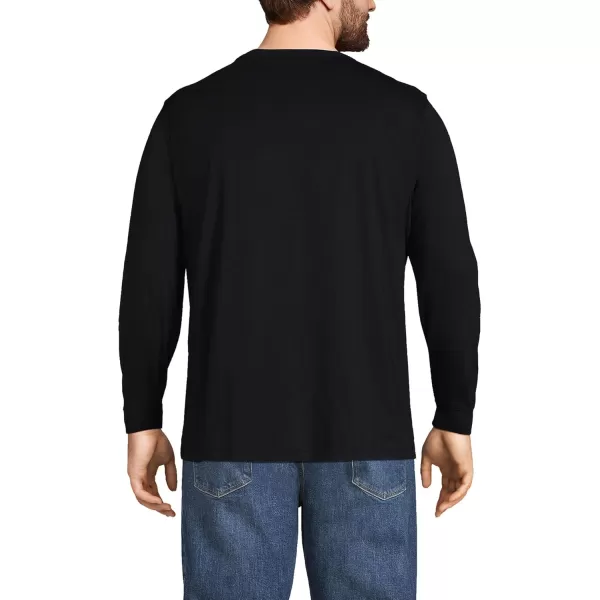 imageLands End Mens SuperT Long Sleeve TShirtBlack