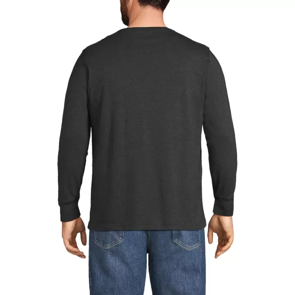 imageLands End Mens SuperT Long Sleeve TShirtDark Charcoal Heather