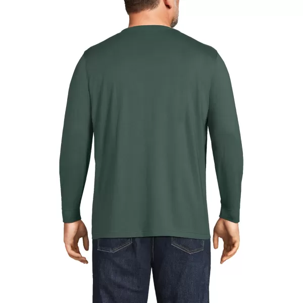 imageLands End Mens SuperT Long Sleeve TShirtDeep Woodland Green