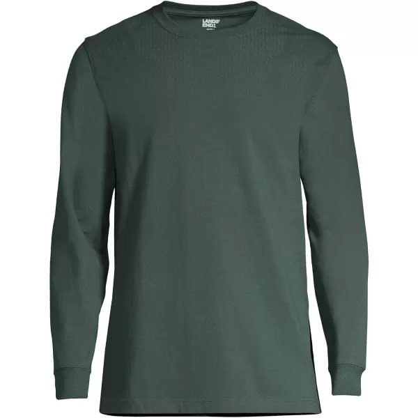 imageLands End Mens SuperT Long Sleeve TShirtDeep Woodland Green