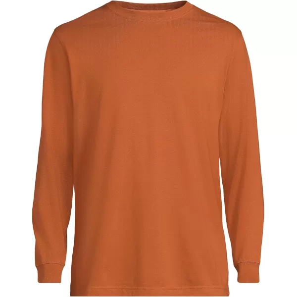 imageLands End Mens SuperT Long Sleeve TShirtFresh Cinnamon