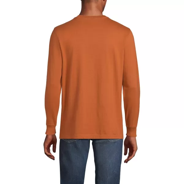 imageLands End Mens SuperT Long Sleeve TShirtFresh Cinnamon