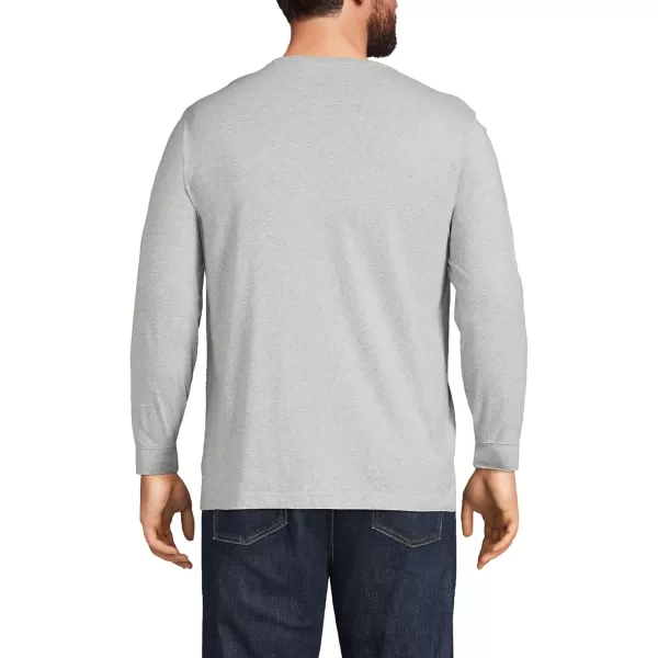 imageLands End Mens SuperT Long Sleeve TShirtGray Heather