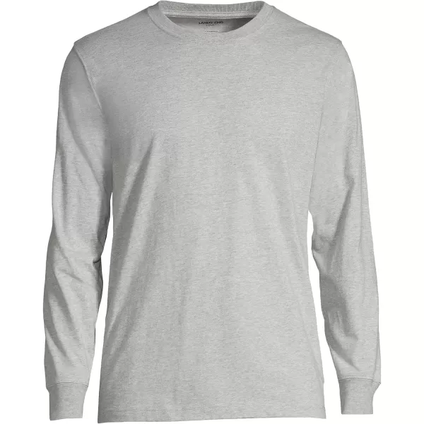 imageLands End Mens SuperT Long Sleeve TShirtGray Heather