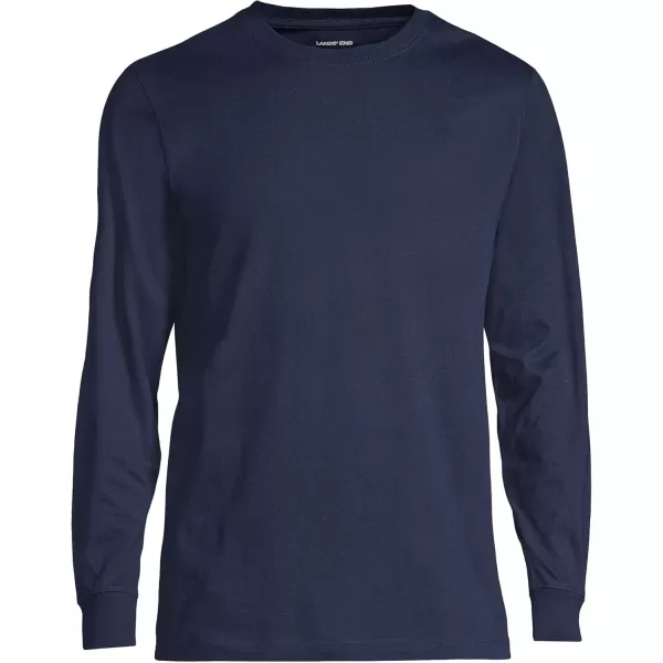 imageLands End Mens SuperT Long Sleeve TShirtRadiant Navy