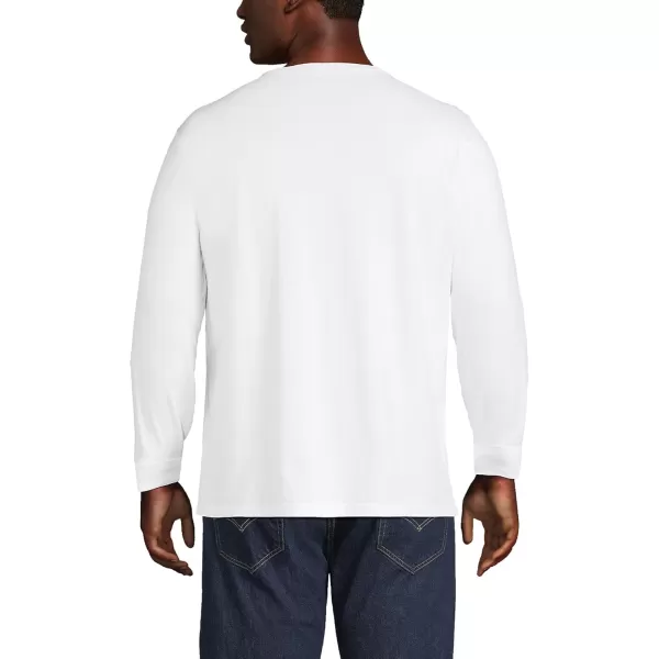 imageLands End Mens SuperT Long Sleeve TShirtWhite