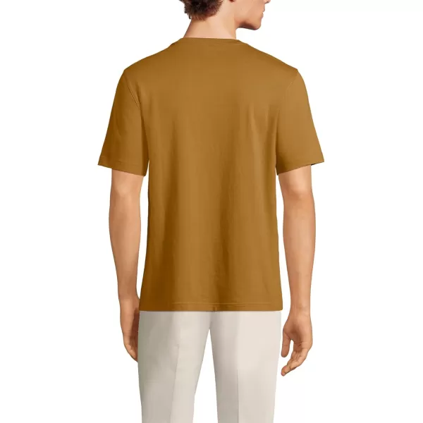 imageLands End Mens SuperT Short Sleeve TShirt with PocketAged Gold