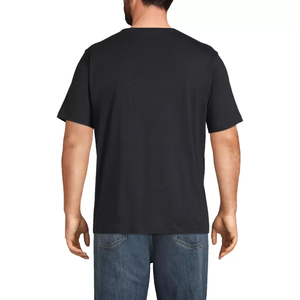 imageLands End Mens SuperT Short Sleeve TShirt with PocketBlack