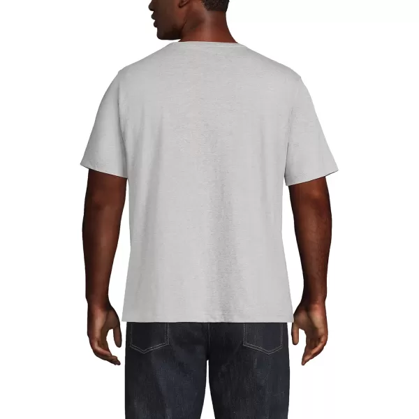 imageLands End Mens SuperT Short Sleeve TShirt with PocketGray Heather