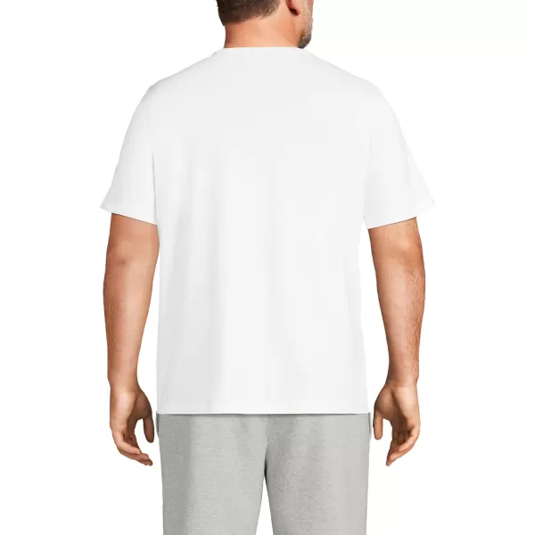 imageLands End Mens SuperT Short Sleeve TShirt with PocketWhite