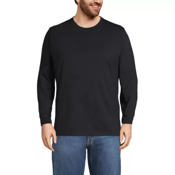 imageLands End Mens SuperT Long Sleeve TShirtBlack