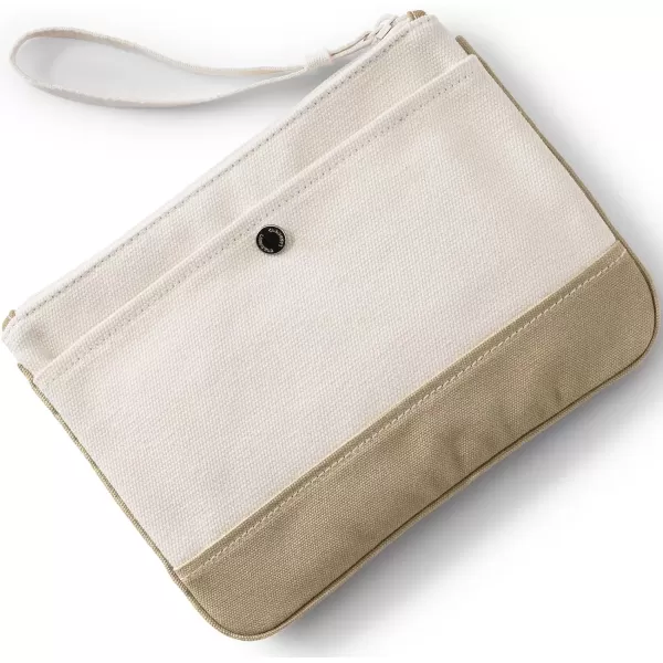 imageLands End Canvas Zipper PouchNaturalCafe Au Lait