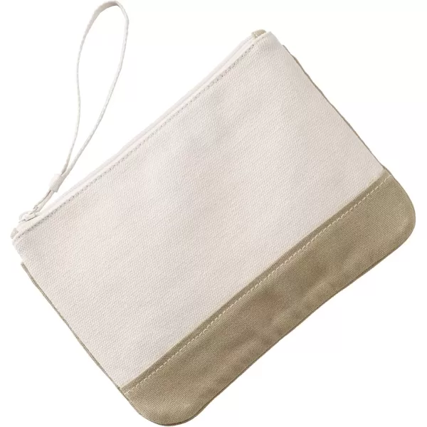 imageLands End Canvas Zipper PouchNaturalCafe Au Lait