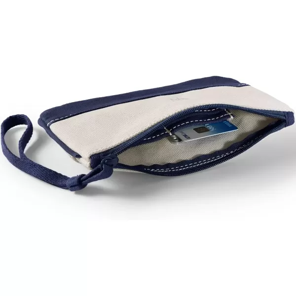 imageLands End Canvas Zipper PouchNaturalTrue Navy