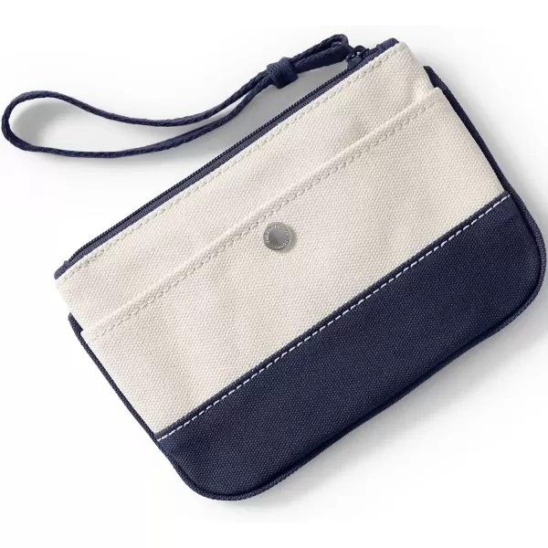 imageLands End Canvas Zipper PouchNaturalTrue Navy