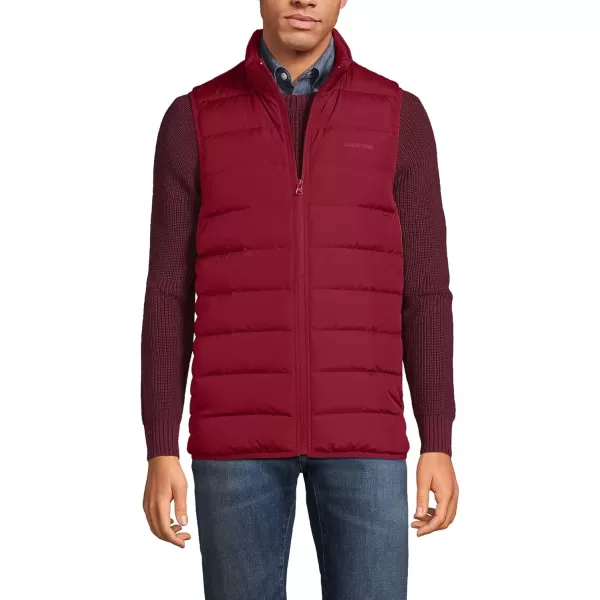 imageLands End Mens Down Puffer VestFresh Cranberries