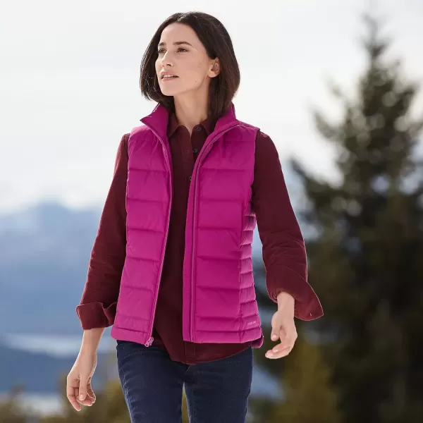 imageLands End Mens Down Puffer VestMagenta Berry