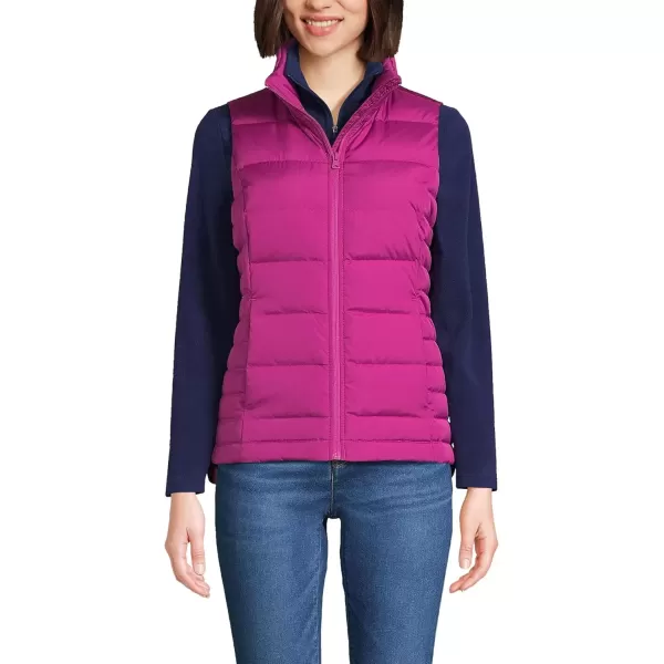 imageLands End Mens Down Puffer VestMagenta Berry