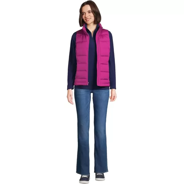 imageLands End Mens Down Puffer VestMagenta Berry