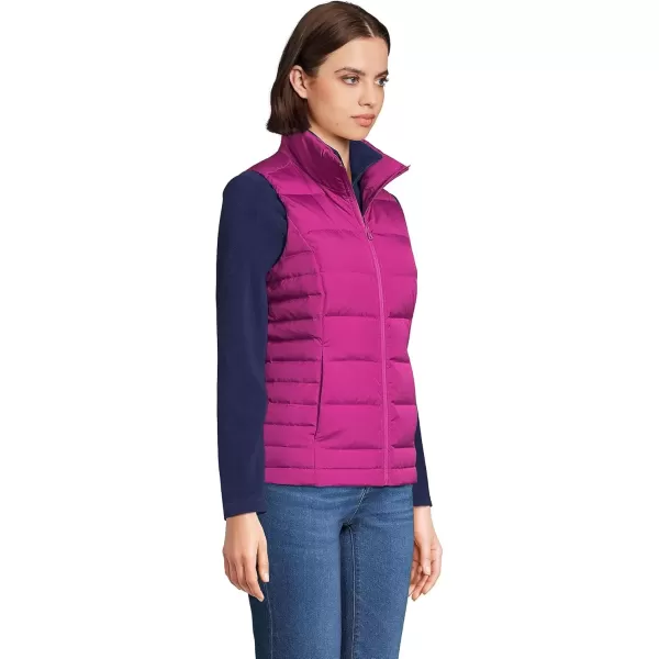 imageLands End Mens Down Puffer VestMagenta Berry