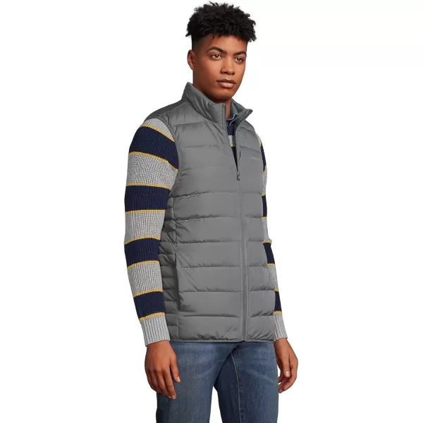 imageLands End Mens Down Puffer VestWarm Graphite