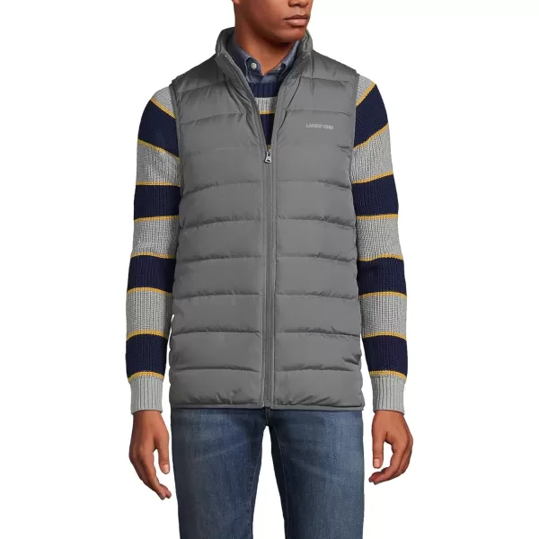 imageLands End Mens Down Puffer VestWarm Graphite