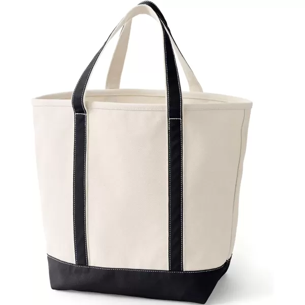 imageLands End Open Top Canvas Tote BagNaturalBlack