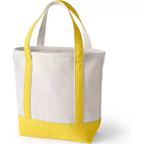 imageLands End Open Top Canvas Tote BagNaturalPrimrose Yellow