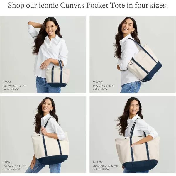 imageLands End Open Top Canvas Tote BagRadiant Navy