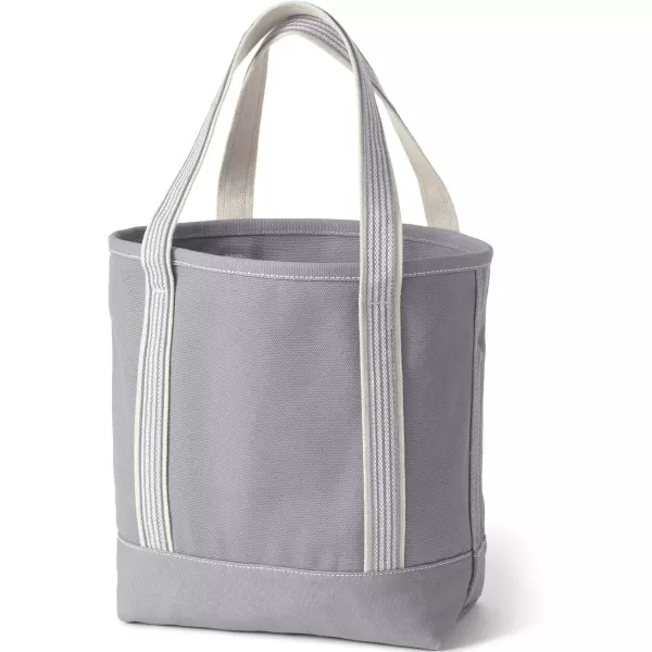 imageLands End Open Top Canvas Tote BagSilver Graphite