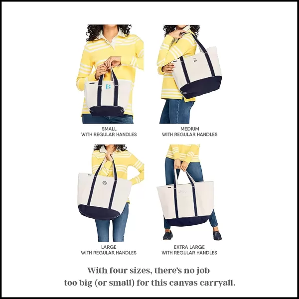 imageLands End Open Top Canvas Tote BagTrue Navy