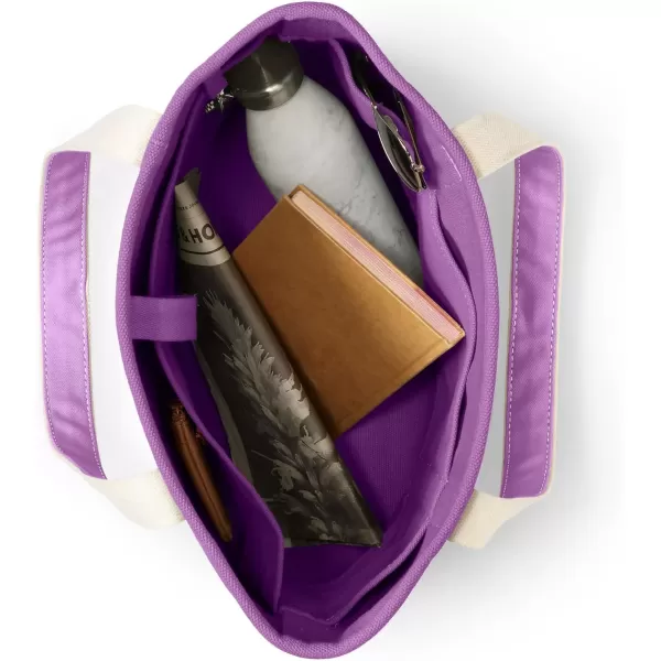 imageLands End Open Top Canvas Tote BagVivid Violet