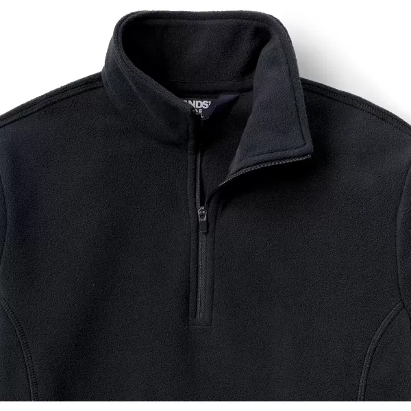 imageLands End Womens Anyweather Fleece Quarter Zip PulloverBlack