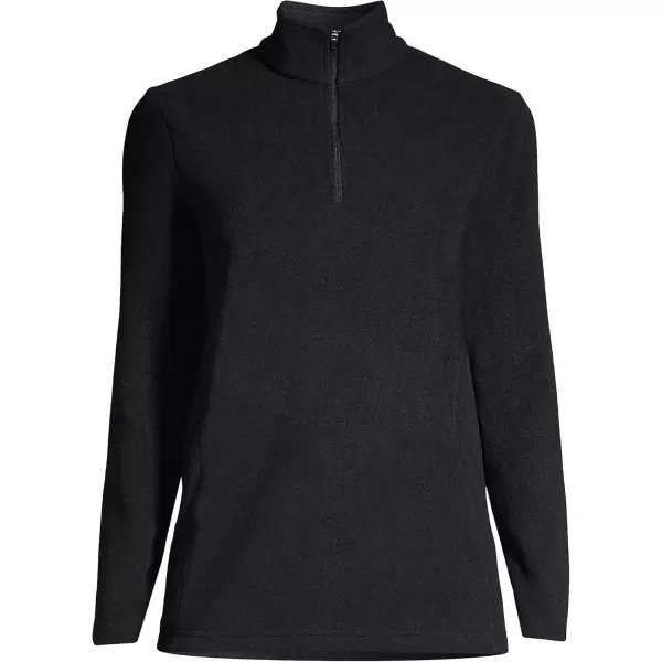 imageLands End Womens Anyweather Fleece Quarter Zip PulloverBlack