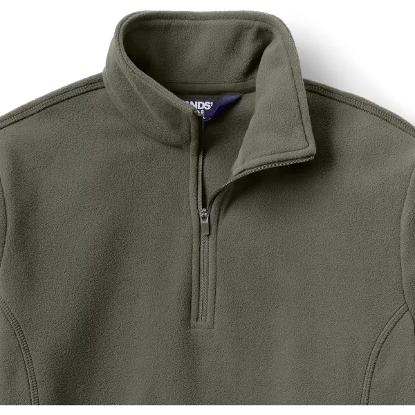 imageLands End Womens Anyweather Fleece Quarter Zip PulloverForest Moss