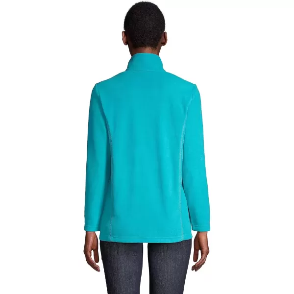 imageLands End Womens Anyweather Fleece Quarter Zip PulloverPeacock Teal