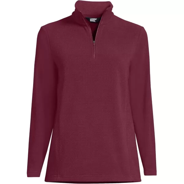 imageLands End Womens Anyweather Fleece Quarter Zip PulloverRich Burgundy