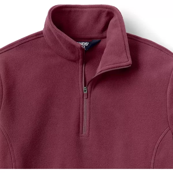 imageLands End Womens Anyweather Fleece Quarter Zip PulloverRich Burgundy